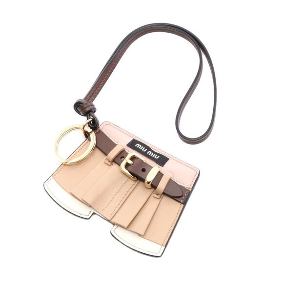 レア　miu miu ストラップ Miu Miu | Accessories | Miu Miu Leather Trick Keychain | Poshmark